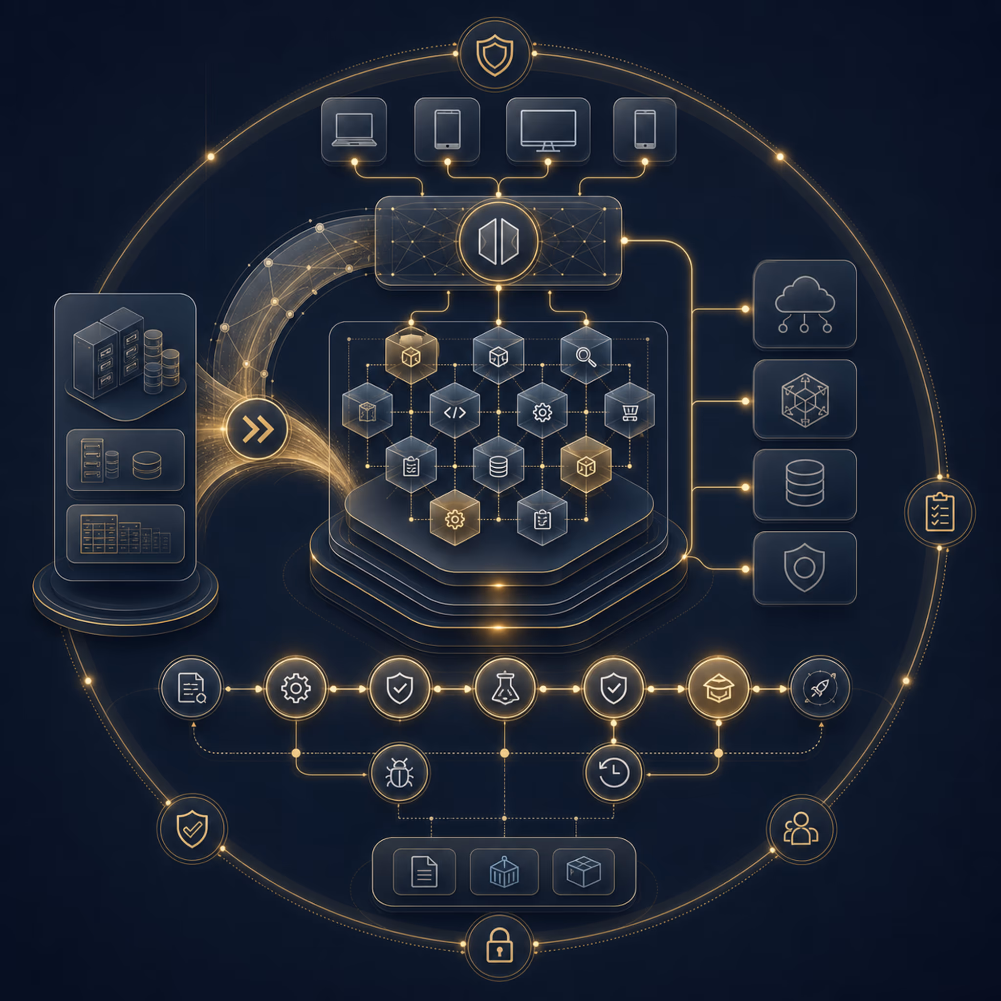 Application Development & Modernization service area infographic