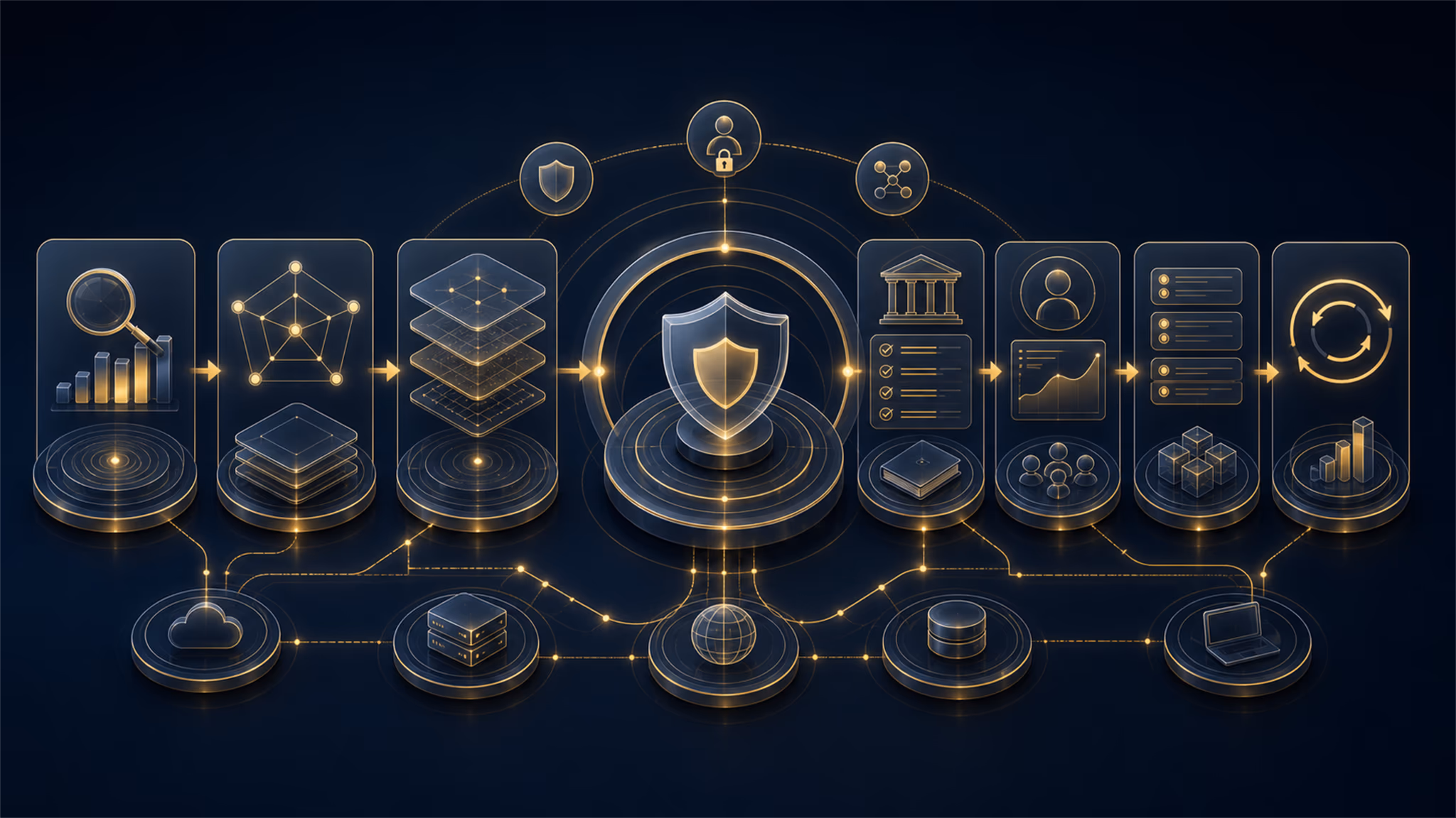 Capability card infographic for Security Strategy & Architecture
