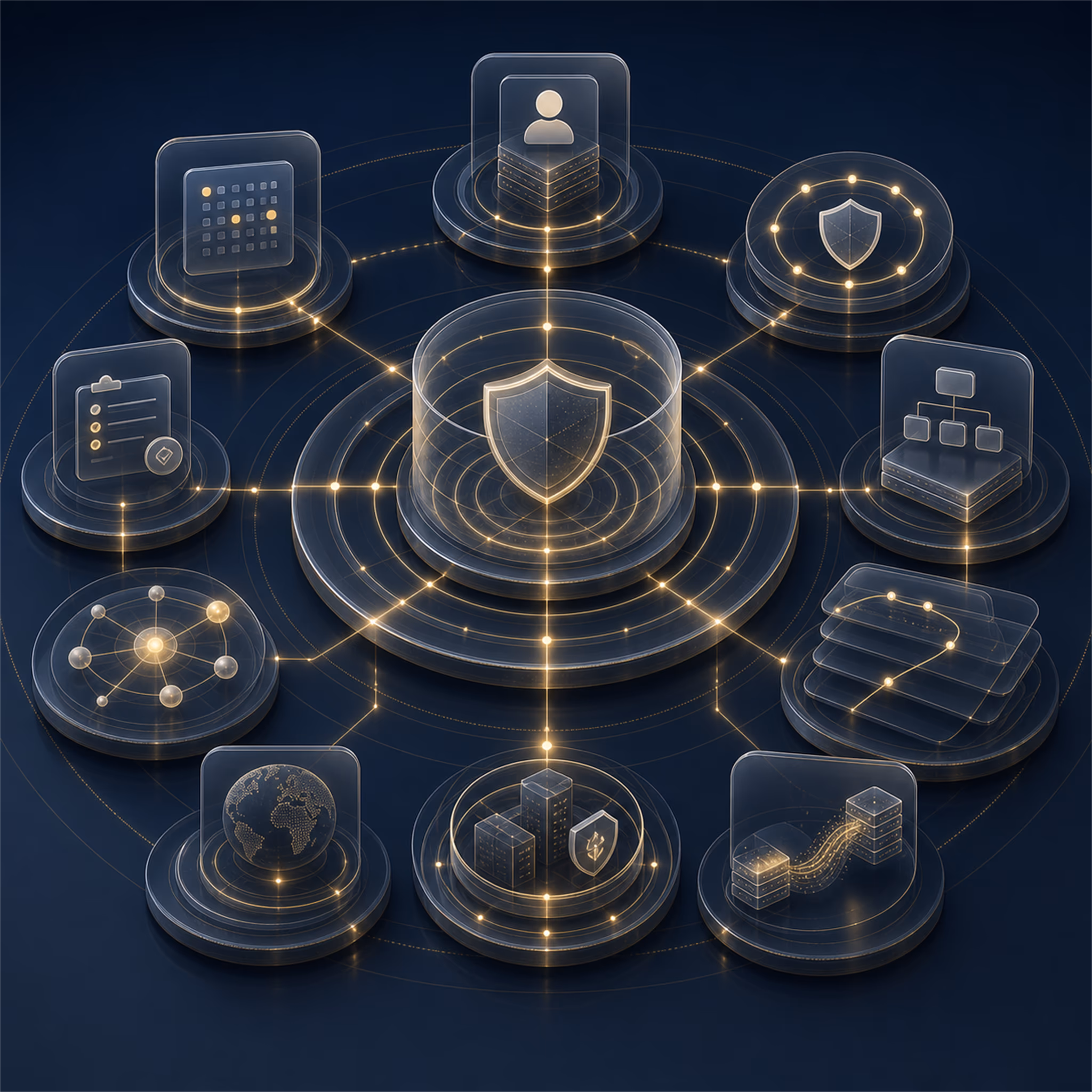Security Strategy & Architecture hero infographic slot