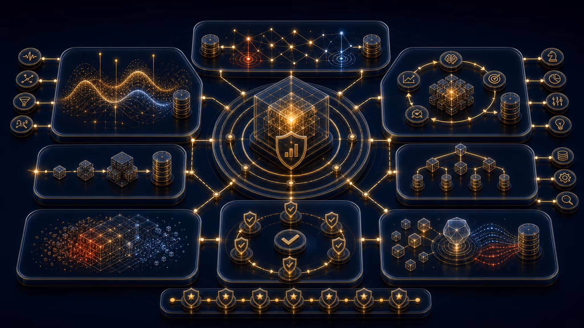 Capability card infographic for Advanced Analytics & Machine Learning