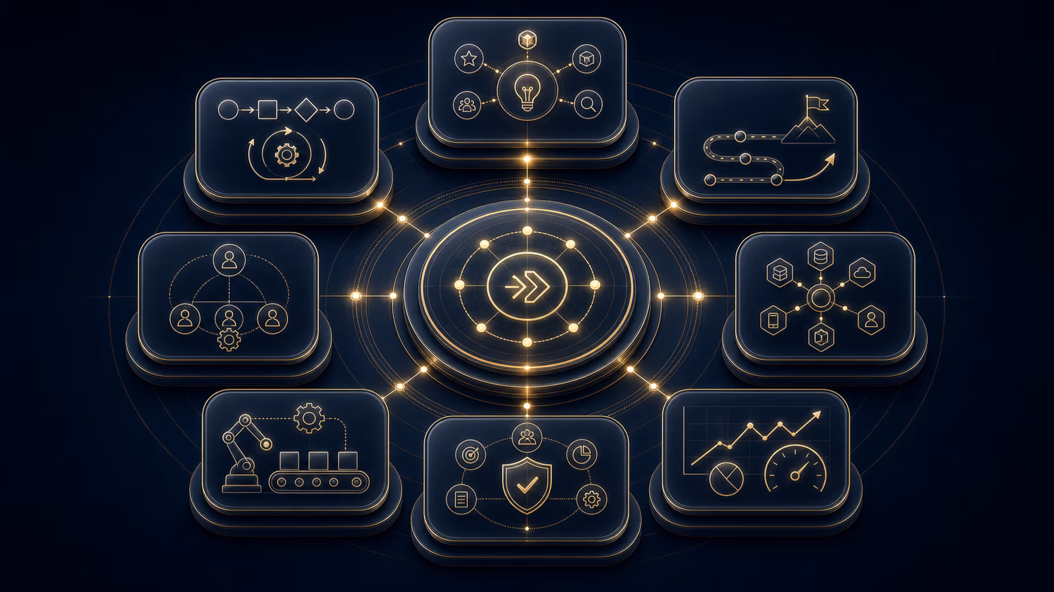 Capability map infographic for the Digital Transformation & Innovation Management service family