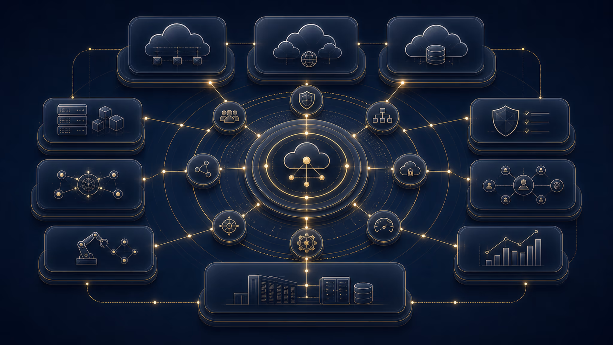 Capability card infographic for Hybrid & Multi-Cloud Management (CCoE)
