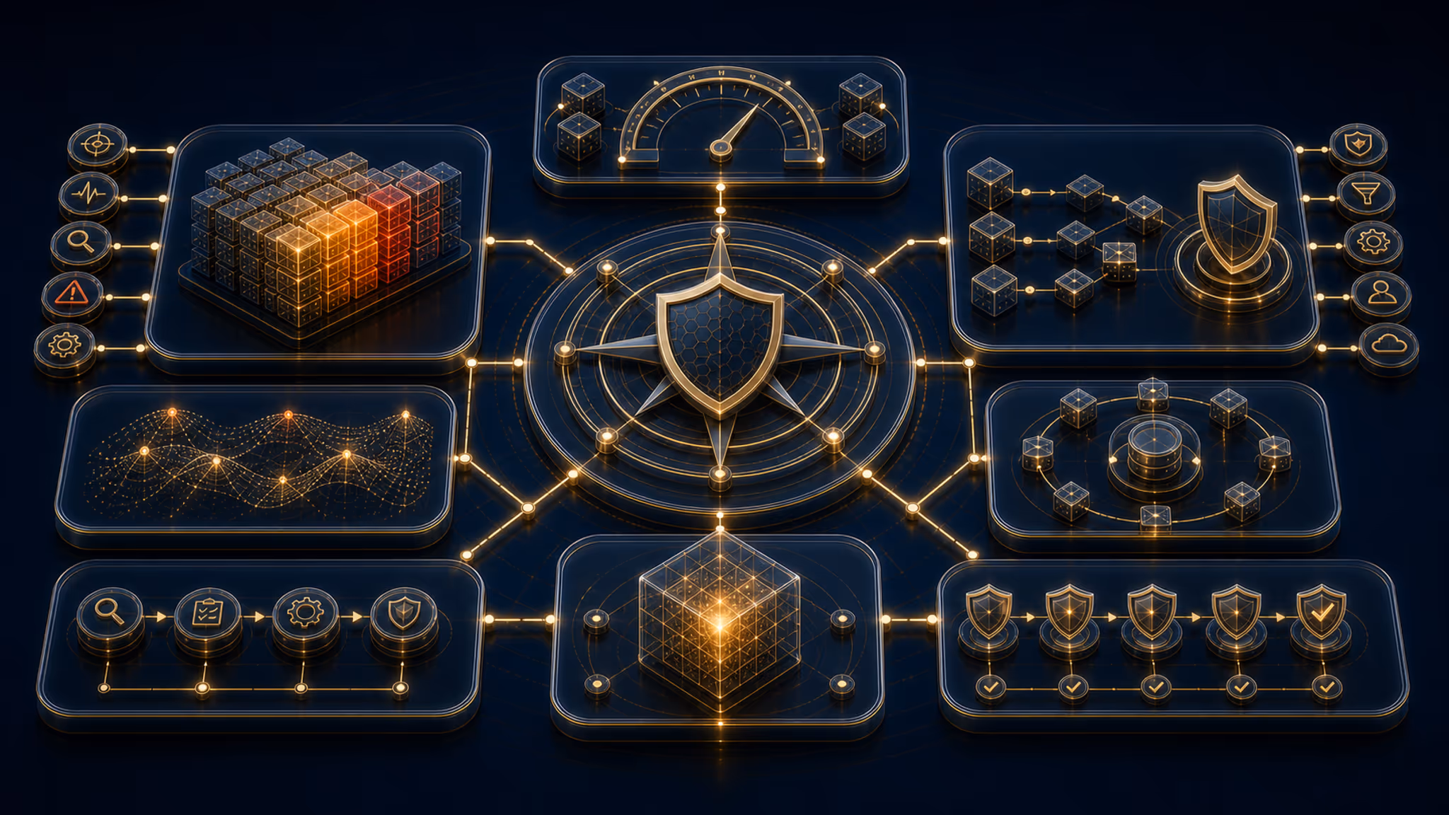 Capability card infographic for Enterprise Risk & Process