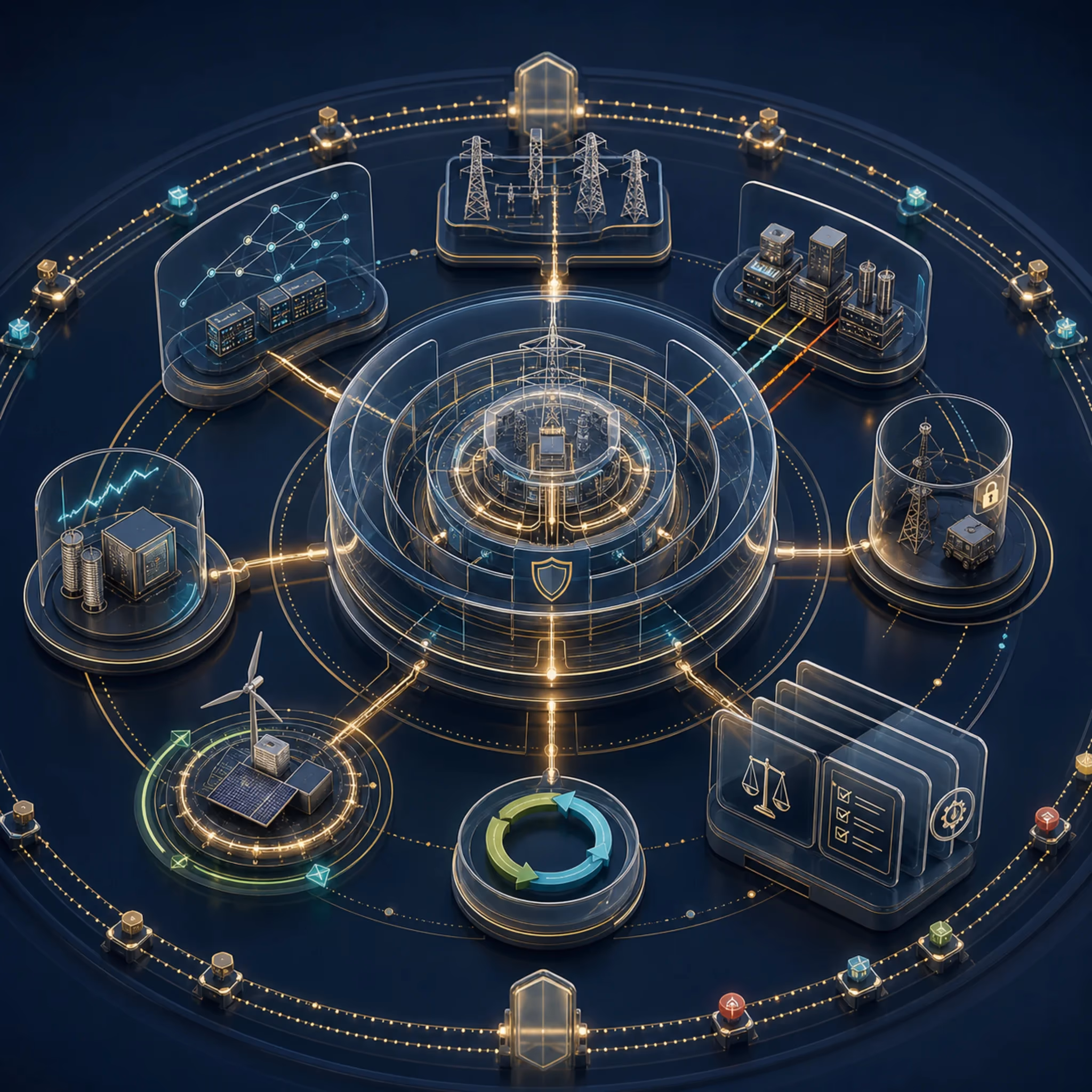 Energy & Critical Infrastructure Sectoral solution infographic